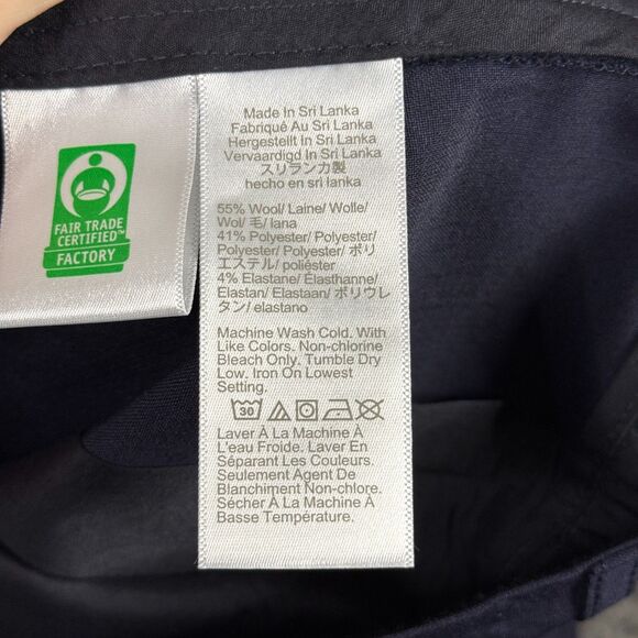 J Crew Pants Mens 34x32 Blue Thompson Tapered Fit Four Season Wool Stretch - Picture 5 of 14